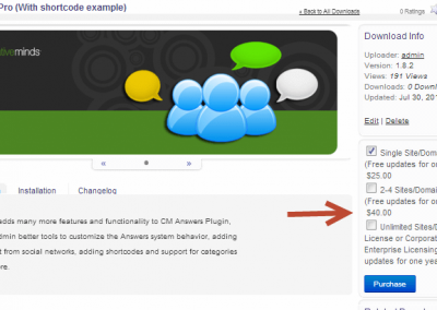 Shortcode of the WP Download and File Manager